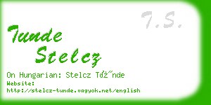 tunde stelcz business card